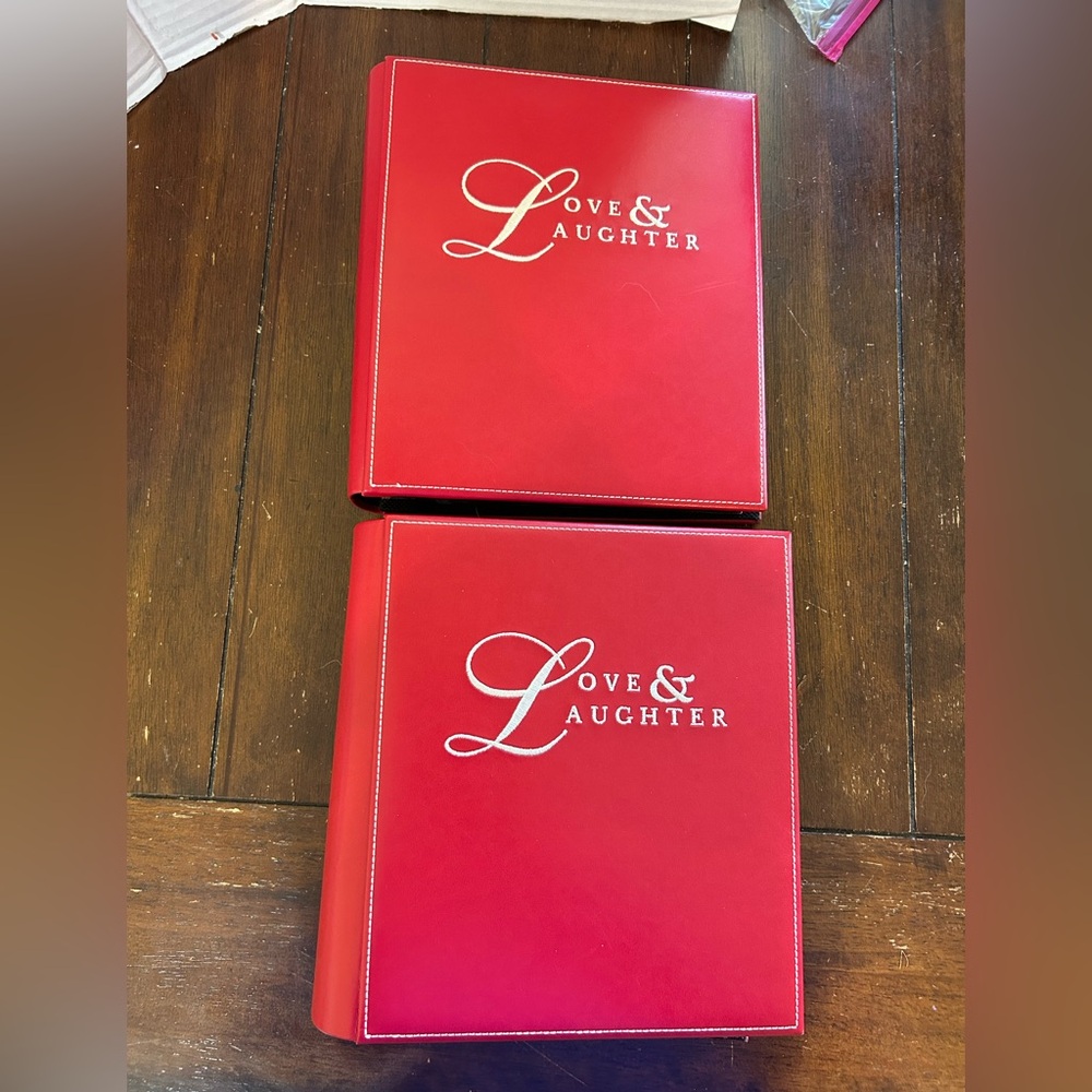 2-Elsa L “Love & Laugher” Photo Albums (9”Hx8”Wx2”D) 50 pgs-200- 4x6” Photos